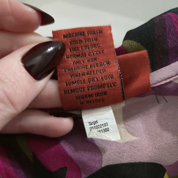 Missoni for Target Floral Abstract Button Down Blouse Women’s S Pink Green - Picture 3 of 9